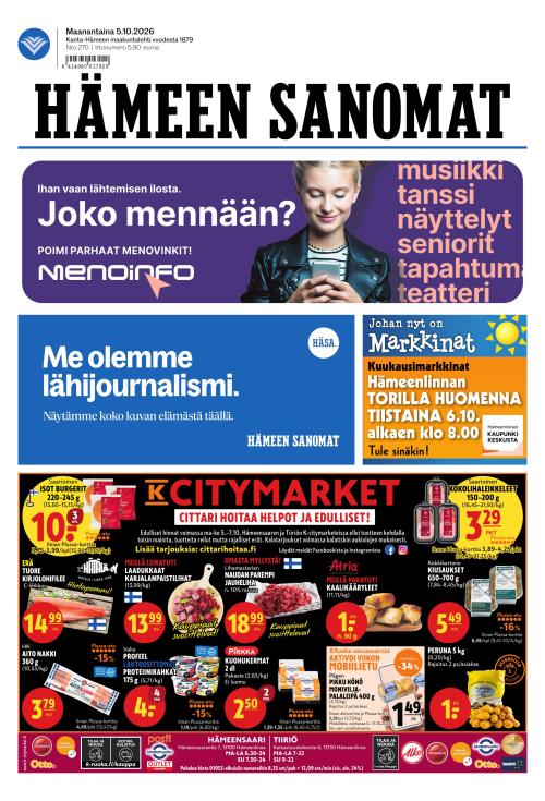 Hämeen Sanomat 5.10.2026