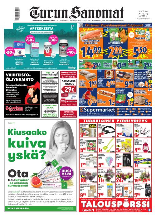 Turun Sanomat 5.10.2026