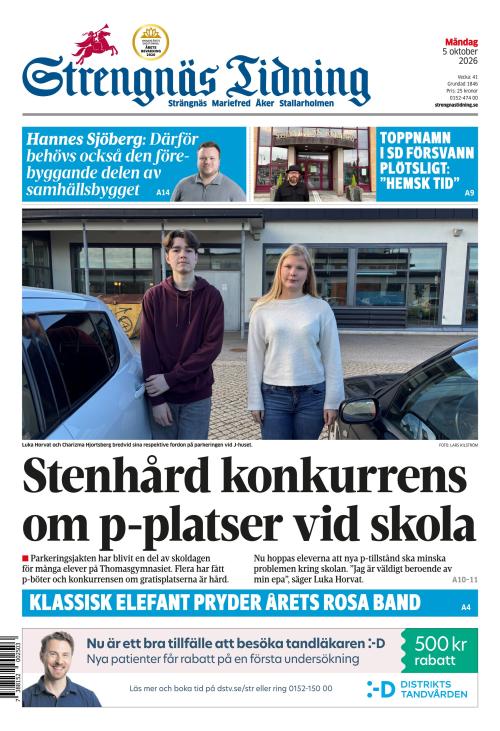 Strengnäs Tidning 5.10.2026