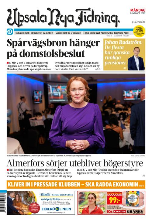 Upsala Nya Tidning 5.10.2026