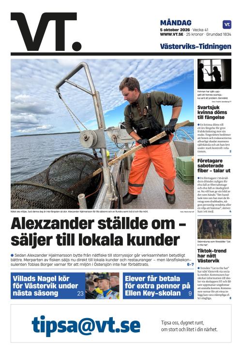 Västerviks-Tidningen 5.10.2026