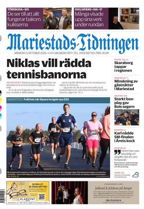 Mariestads-Tidningen 5.10.2026