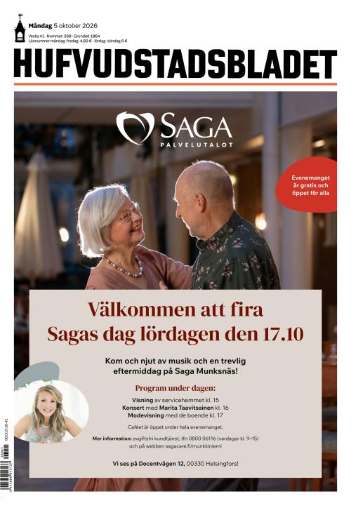 Hufvudstadsbladet 5.10.2026