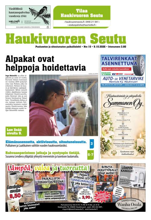 Haukivuoren Seutu 9.10.2026