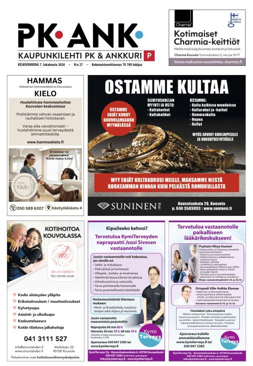 Kaupunkilehti Pohjois-Kymenlaakso 7.10.2026