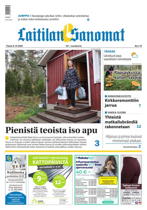 Laitilan Sanomat 6.10.2026