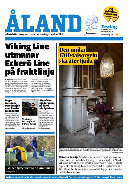Ålandstidningen 6.10.2026