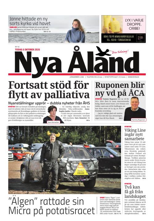 Nya Åland 6.10.2026