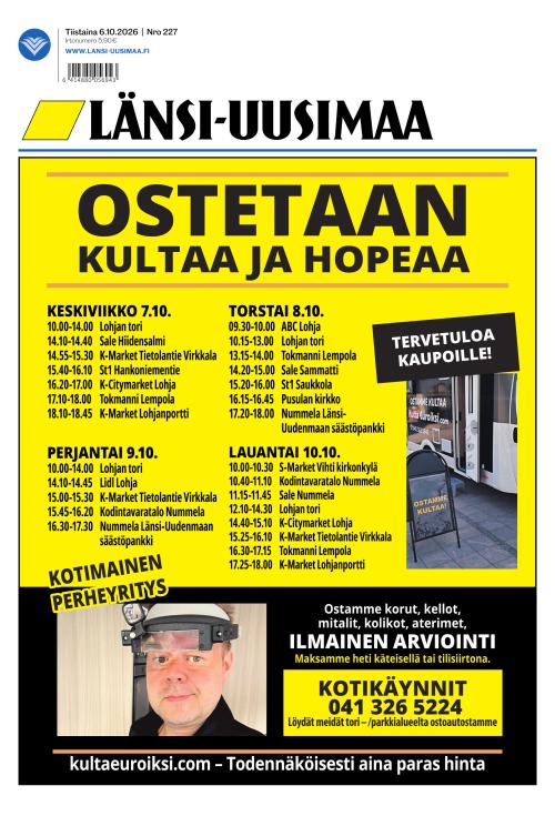 Länsi-Uusimaa 6.10.2026
