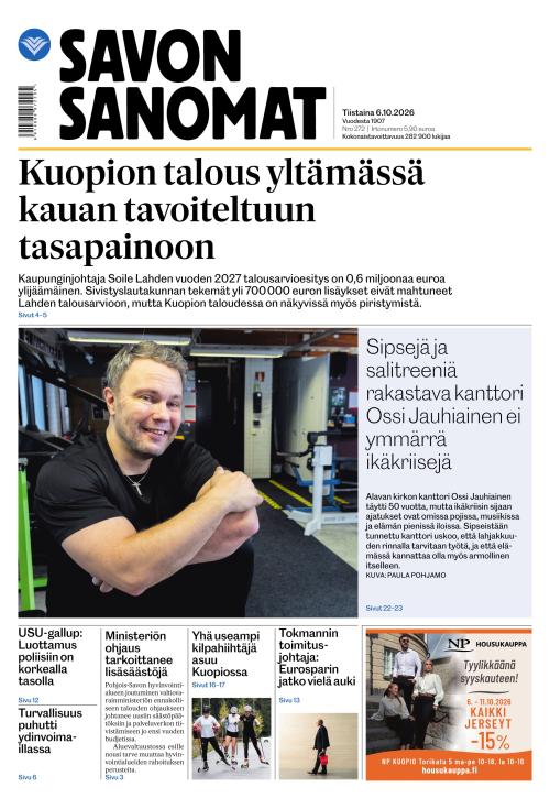 Savon Sanomat 6.10.2026