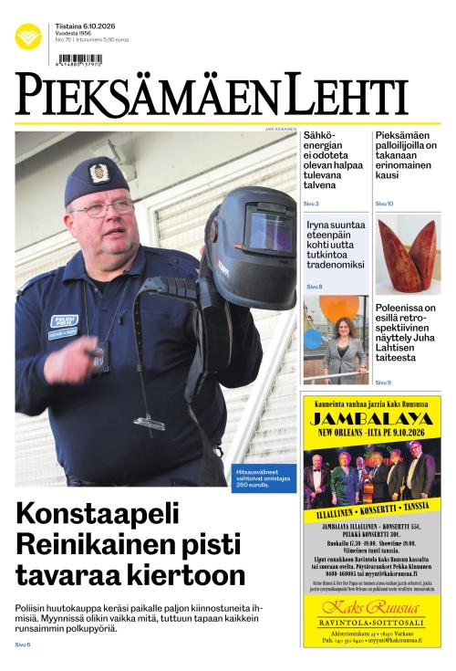 Pieksämäen lehti 6.10.2026