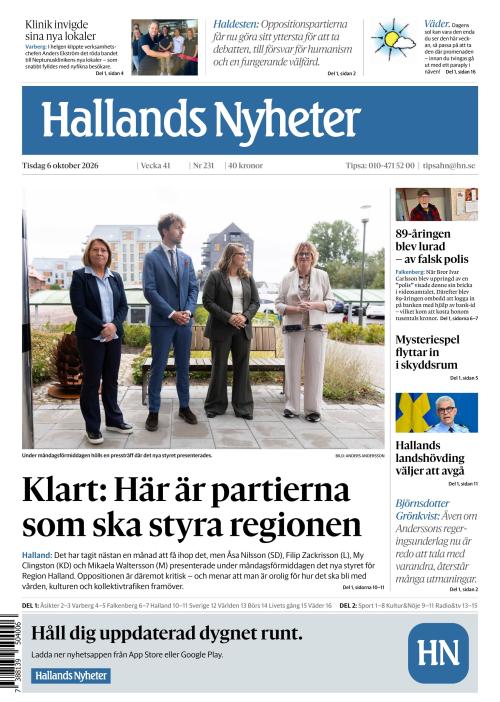 Hallands Nyheter 6.10.2026