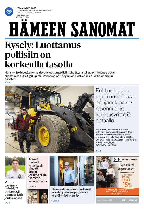 Hämeen Sanomat 6.10.2026