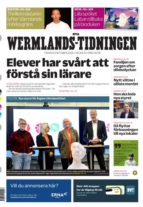 Nya Wermlands-Tidningen 6.10.2026
