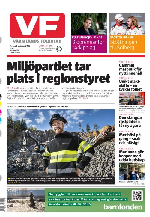 Värmlands Folkblad 6.10.2026