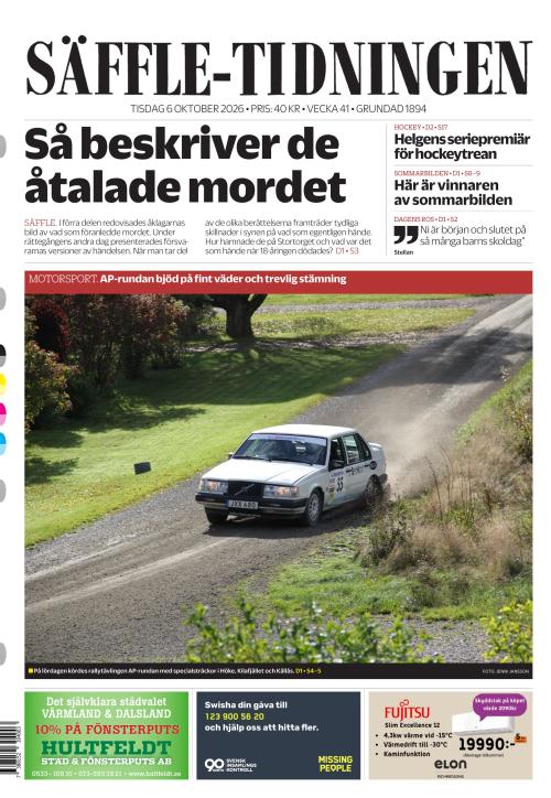 Säffle-Tidningen 6.10.2026