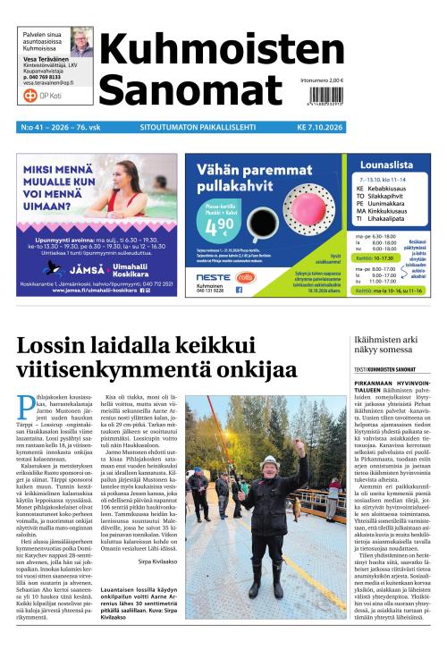 Kuhmoisten Sanomat 41/2026