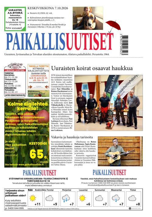 PaikallisUutiset 7.10.2026