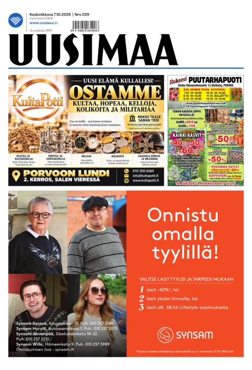 Uusimaa 7.10.2026
