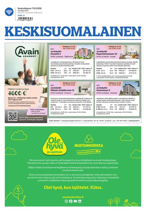 Keskisuomalainen 7.10.2026