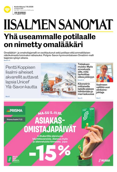 Iisalmen Sanomat 7.10.2026