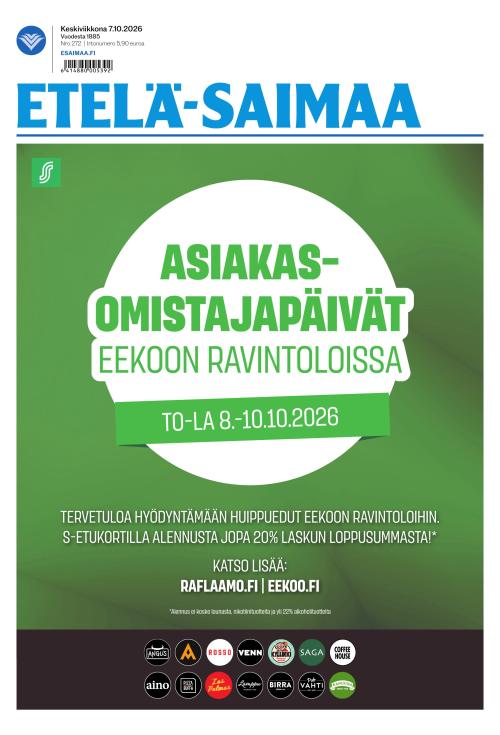 Etelä-Saimaa 7.10.2026