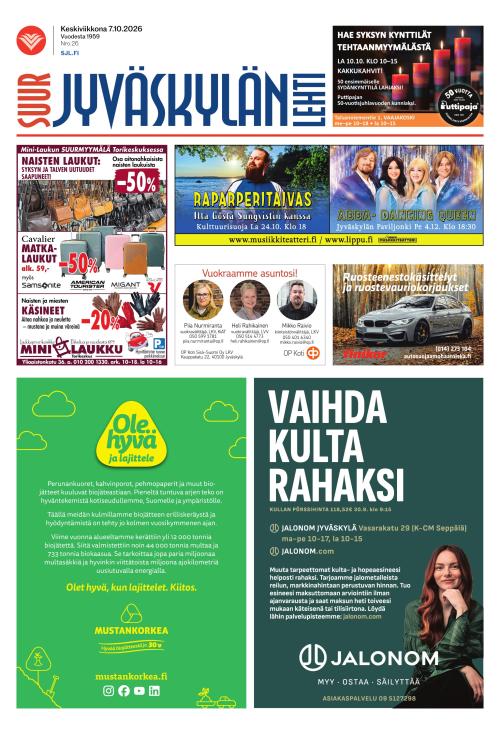 Suur-Jyväskylän Lehti 7.10.2026