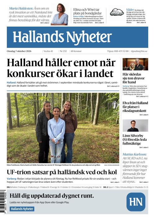 Hallands Nyheter 7.10.2026