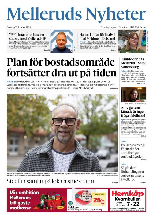 Melleruds nyheter 7.10.2026