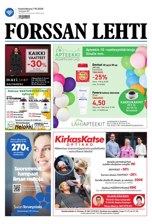 Forssan Lehti 7.10.2026