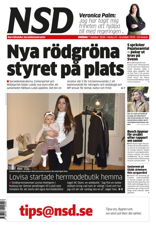 Norrländska Socialdemokraten 7.10.2026