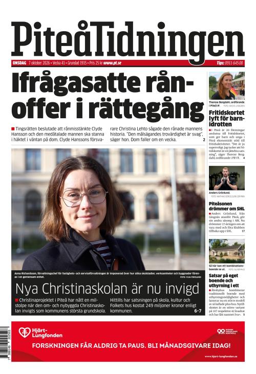 Piteå-Tidningen 7.10.2026