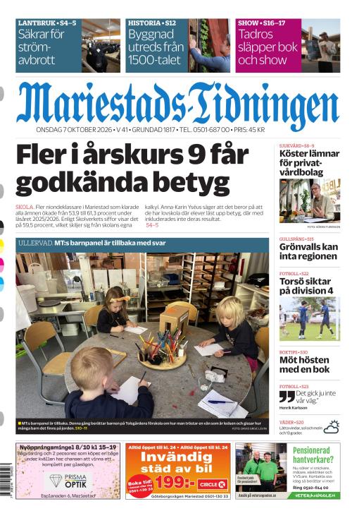 Mariestads-Tidningen 7.10.2026