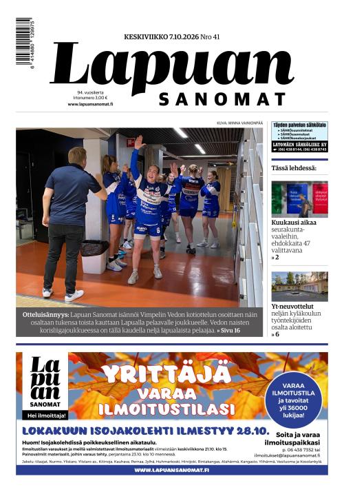 Lapuan Sanomat 7.10.2026