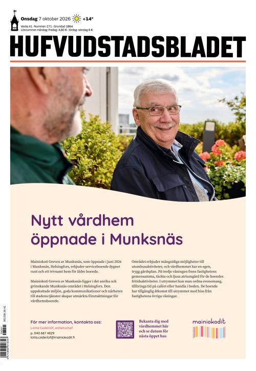 Hufvudstadsbladet 7.10.2026