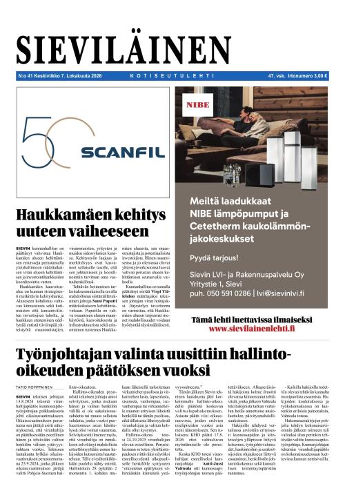 Sieviläinen 7.10.2026