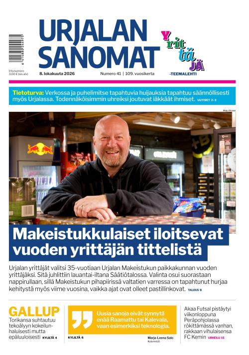 Urjalan Sanomat 8.10.2026
