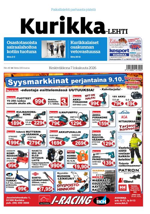 Kurikka-lehti 7.10.2026