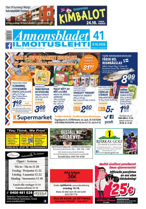 Annonsbladet 8.10.2026