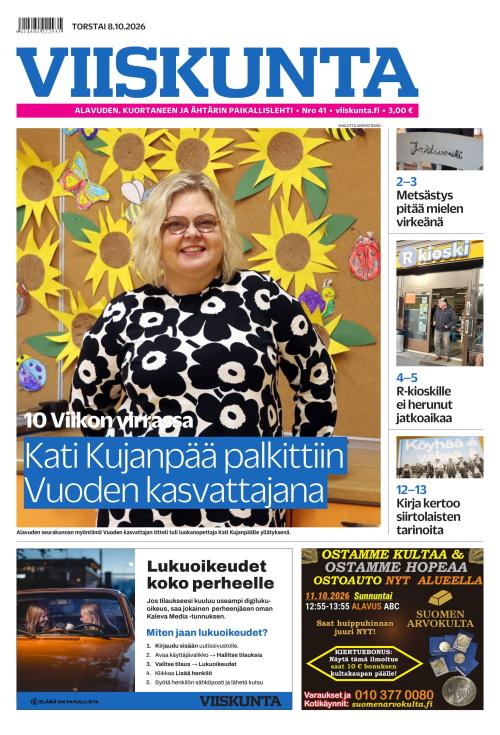 Viiskunta 8.10.2026