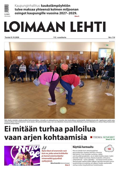 Loimaan Lehti 8.10.2026