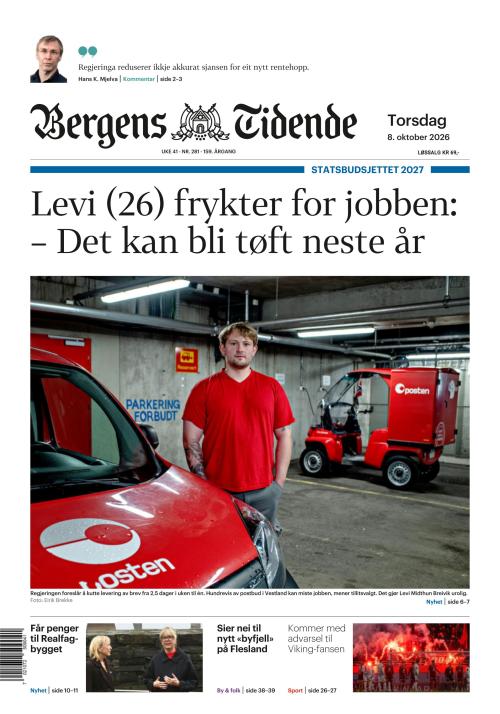 Bergens Tidende 8.10.2026