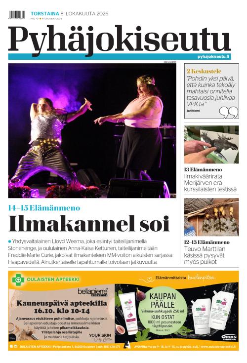 Pyhäjokiseutu 8.10.2026