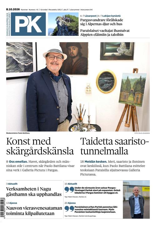 Paraisten kuulutukset 8.10.2026
