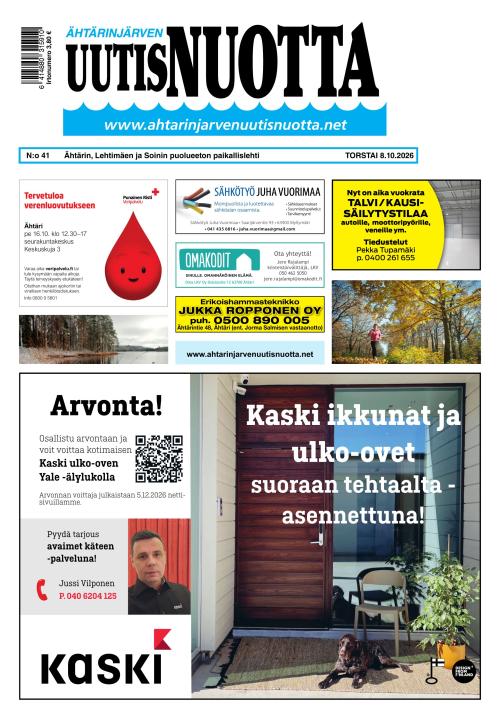 Ähtärinjärven Uutisnuotta 8.10.2026