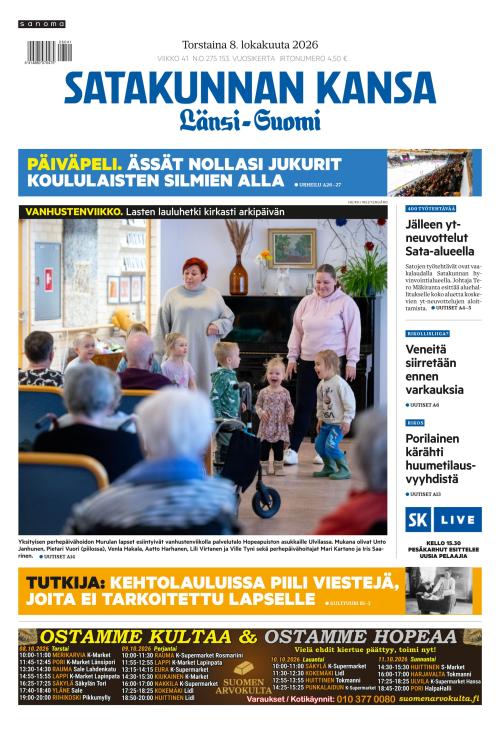 Satakunnan Kansa Länsi-Suomi 8.10.2026