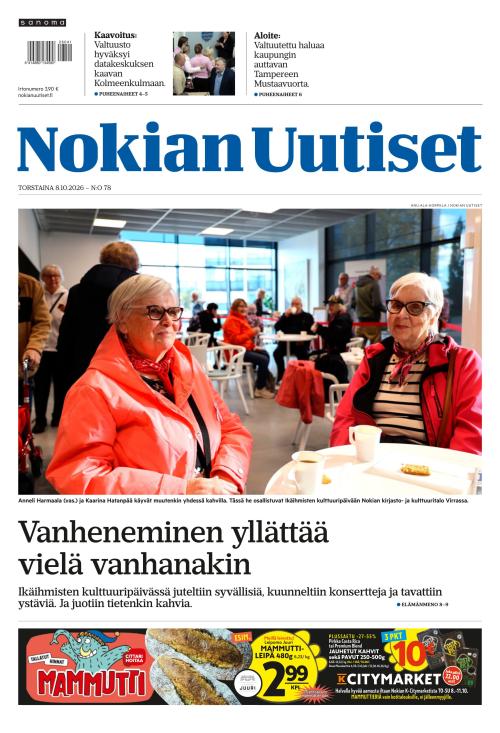 Nokian Uutiset 8.10.2026