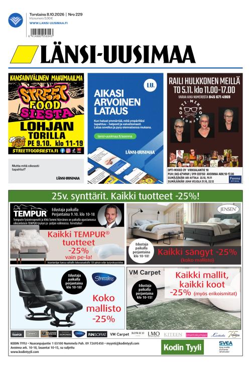 Länsi-Uusimaa 8.10.2026