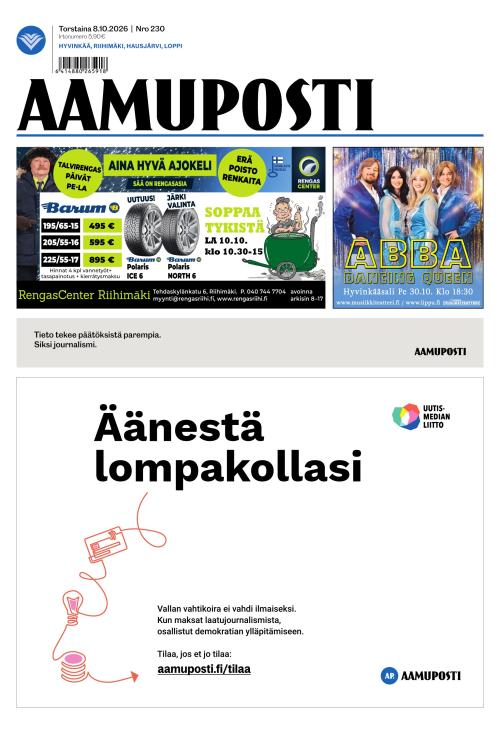 Aamuposti 8.10.2026