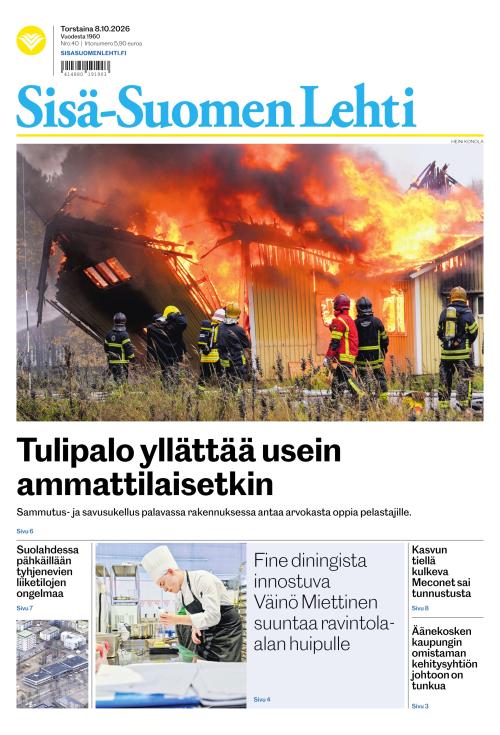 Sisä-Suomen Lehti 8.10.2026